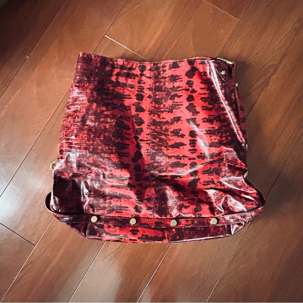 Rebecca Minkoff red and black hobo bag